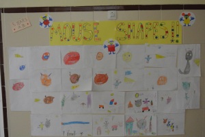 Mouse Shapes from the 5 Years Classes that show one can use shapes to make all kinds of objects!